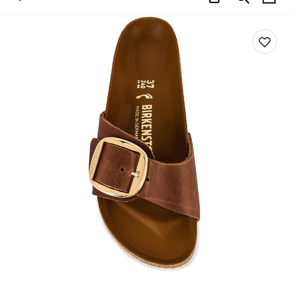 Birkenstock cognac buckle Sandals - size 39